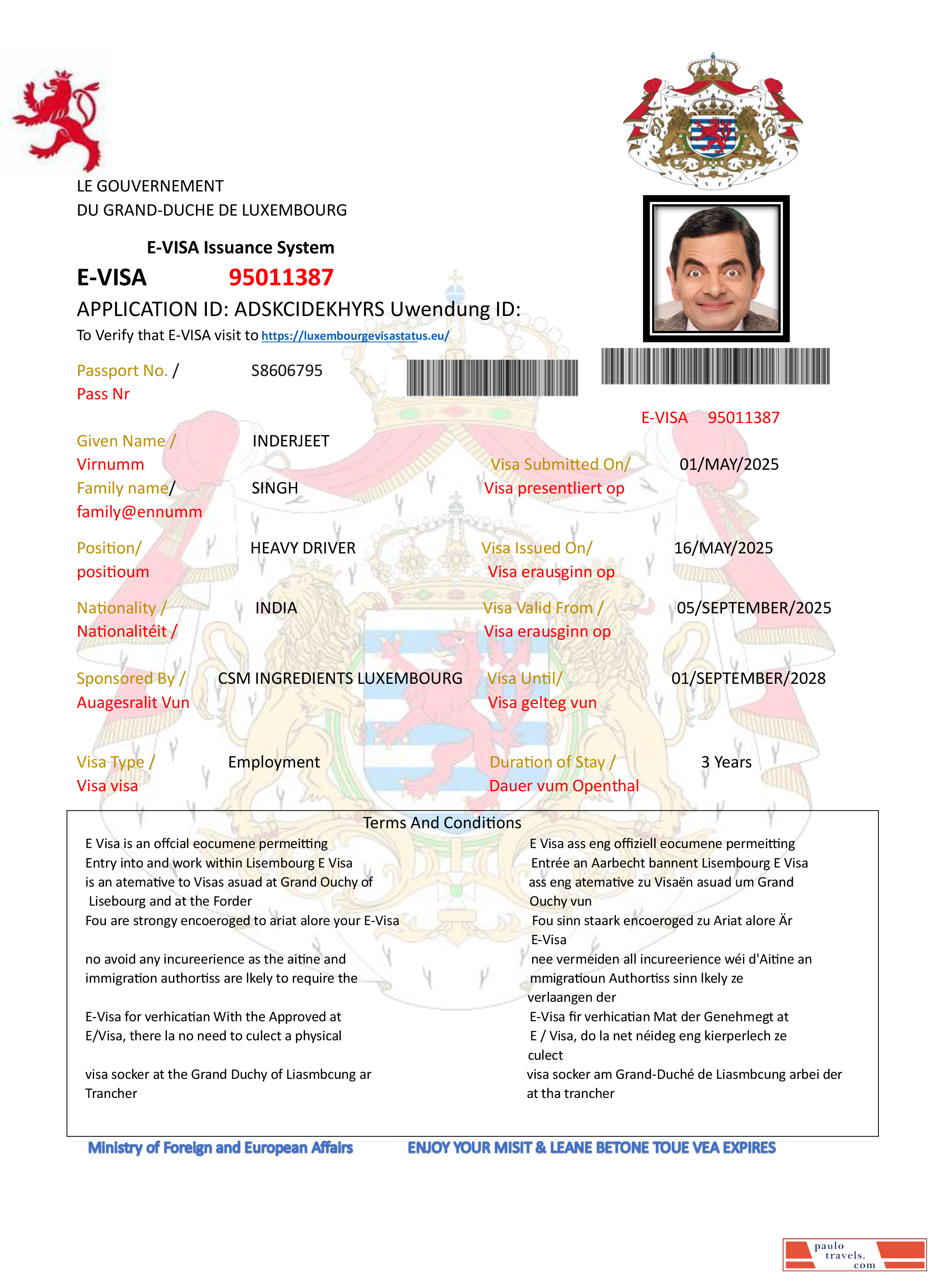 Luxembourg work permit